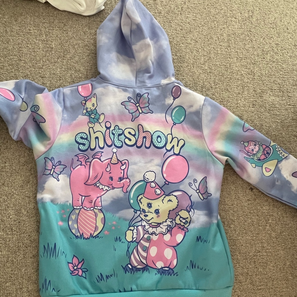 SUGAR THRILLS RARE SHITSHOW KAWAII ZIP UP